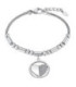 Pulsera Cola de Topo Acero Corazón LOTUS STYLE - LS2466-2/1