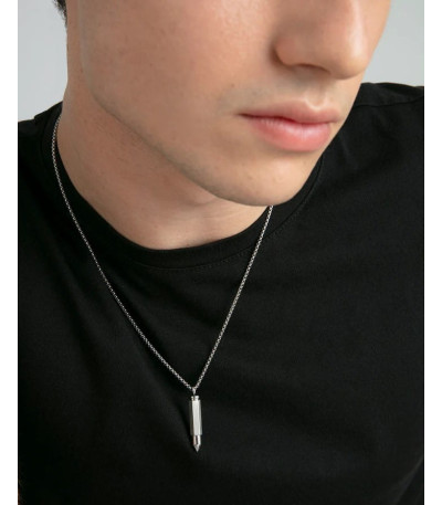 Collar Hombre Colgante Bala Acero VICEROY FASHION - 14307C01000