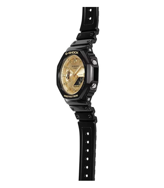Reloj Casio G-SHOCK Esfera Metal Dorado Octogonal - GA-2100GB-1AER