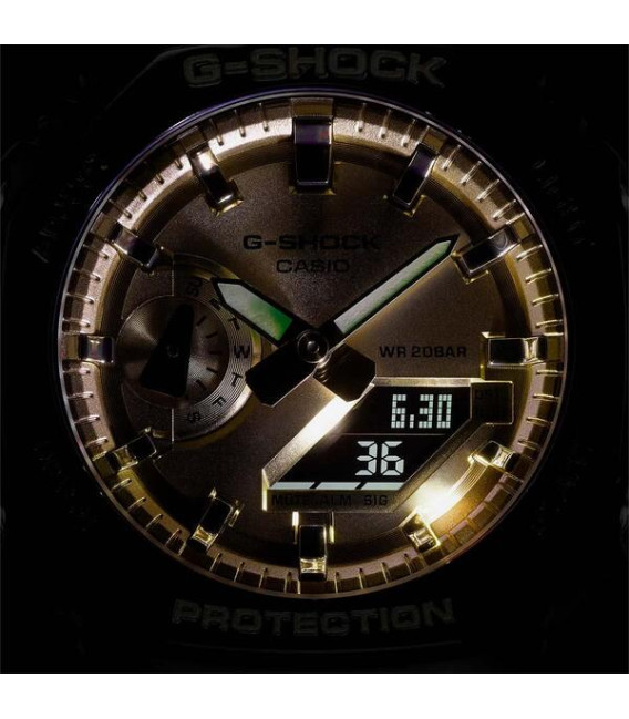 Reloj Casio G-SHOCK Esfera Metal Dorado Octogonal - GA-2100GB-1AER