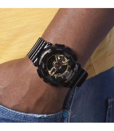 Reloj Negro Brillo y Dorado Analógico-Digital CASIO G-SHOCK - GA-110GB-1AER