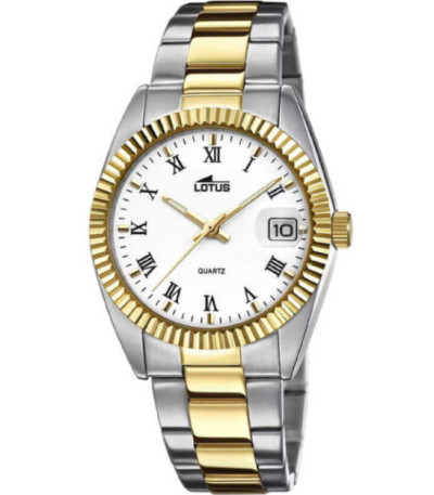 Reloj Retro Acero Bicolor Dorado Unisex LOTUS - 15197/1