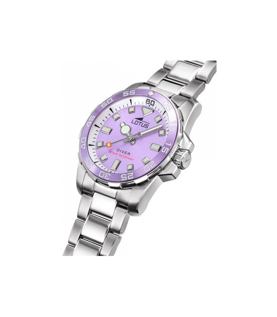 Reloj Mujer Diver Acero Esfera Morado LOTUS - 18937/6