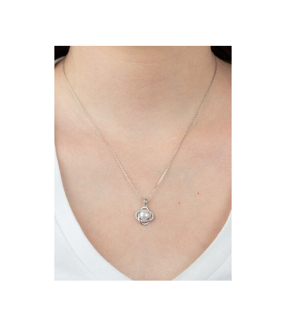 Collar con Perla Pure Essential LOTUS SILVER - LP3094-1/1