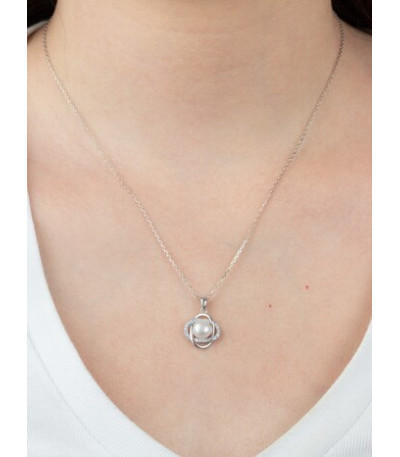 Collar con Perla Pure Essential LOTUS SILVER - LP3094-1/1