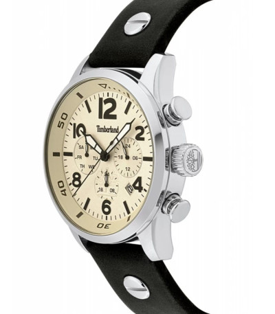 Reloj Hombre Multifunción Correa Piel Negra Jenness TIMBERLAND - 15376JS-07