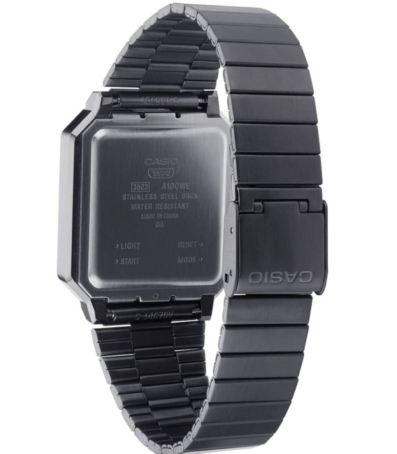 Reloj Unisex Black Botones Dorados Tribute Alien CASIO - A100WEGG-1A2EF