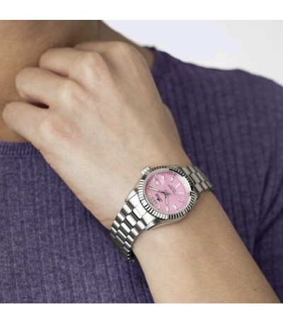 Reloj Mujer Acero Esfera Rosa Fuerte LOTUS - 18930/8