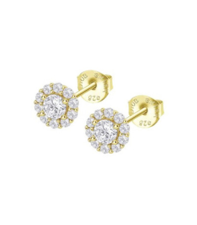 Pendientes Plata Pure Essential Dorados LOTUS SILVER - LP1290-4/7