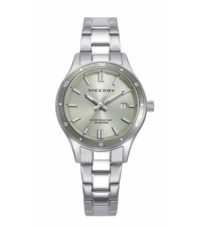 Reloj Mujer Esfera Verde Menta Claro Brazalete Acero Magnum VICEROY - 401340-67