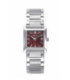 Reloj Mujer Brazalete Cuadrado Acero Esfera Roja Burdeos VICEROY - 41162-77