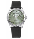 Reloj Hombre Acero Esfera Verde y Correa Negra Caucho Mission MARK MADDOX - HC0130-66