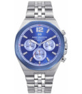 Reloj Hombre Crono Acero Esfera Azul Rey Marais MARK MADDOX - HM1034-35