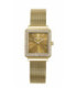 Reloj Mujer Dorado Rectangular Esfera Marrón Malla Dorada Alfama MARK MADDOX - MM0144-27