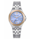 Reloj Mujer Acero Esfera Azul Claro Bisel Rosé Marais MARK MADDOX - MM1038-35