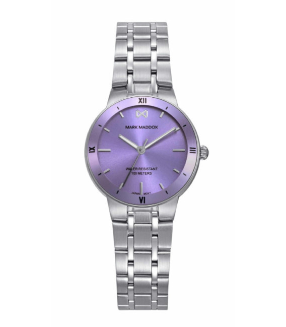 Reloj Mujer Acero Esfera y Bisel Lila Mission MARK MADDOX - MM1039-97