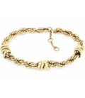 Pulsera Acero Chapado Oro Cordón NauticoTommy Hilfiger - 2781026