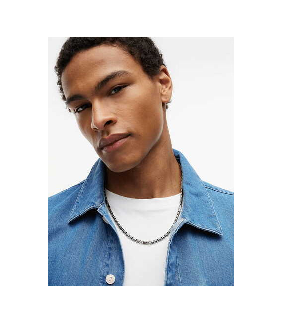 Collar Largo Eslabones 3D Frag Metal en Acero Tommy Hilfiger - 2790672