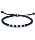 Pulsera Nylon Azul Marino Ajustable con Cuentas Beads TOMMY HILFIGER - 2790677