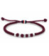 Pulsera Nylon Rojo Granate Ajustable con Cuentas Beads TOMMY HILFIGER - 2790678