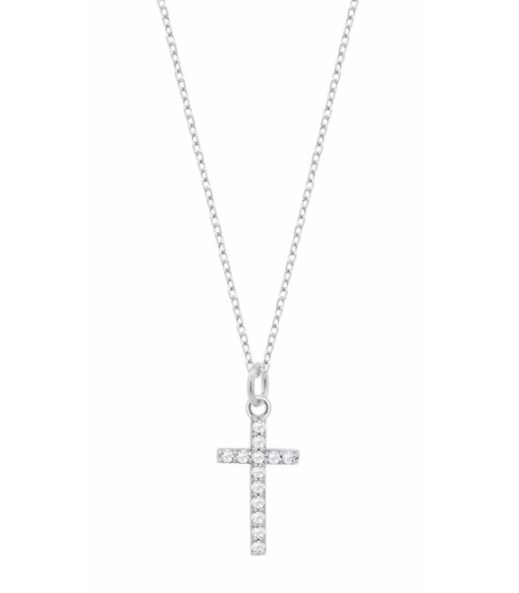 Collar de Cruz con Circonitas LOTUS SILVER - LP3066-1/1