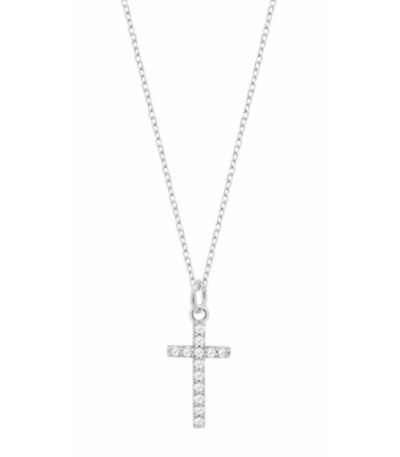 Collar de Cruz con Circonitas LOTUS SILVER - LP3066-1/1