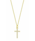 Collar Chapado Oro de Cruz con Circonitas LOTUS SILVER - LP3066-1/2