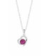 Collar con Corazón Rojo LOTUS SILVER - LP3106-1/7
