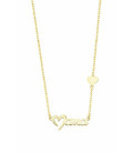 Collar Plata Dorada Mamá Corazón LOTUS SILVER - LP3405-1/2