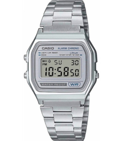 Reloj Unisex Estilo Retro Vintage Esfera Blanca CASIO - A158WEA-7EF