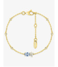 Pulsera Royale Twist Absolute Oro Azul Glaciar MURAT - PARIS - Y03015.1