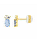 Pendientes Royal Twist de oro azul hielo MURAT - PARIS - Y05014.1