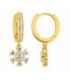 Pendientes de aro de cristal de invierno chapados en oro MURAT - PARIS - Y05017.1