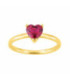 Anillo del Sagrado Corazón rojo y dorado MURAT PARIS - Y07104.3