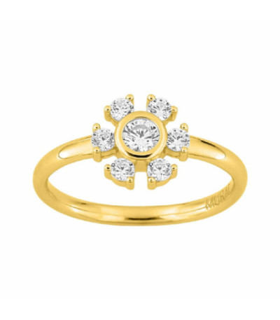 Anillo de cristal de invierno dorado MURAT PARIS - Y07133.1