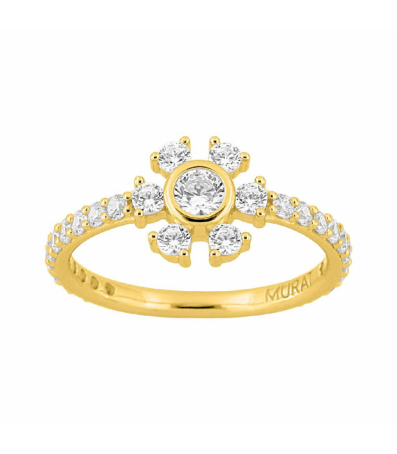 Anillo de cristal de invierno dorado con circonitas MURAT PARIS - Y07134.1
