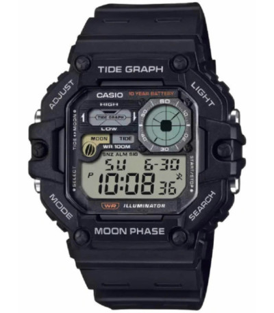 Reloj Digital Cuadrado Tide Graph y Moon Phase CASIO - WS-1700H-1AVEF