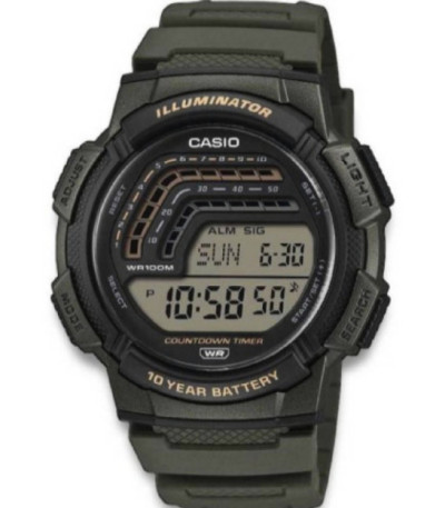 Reloj Digital Sport Classic Redondo Multiventana Verde CASIO - WS-1800-3AVEF