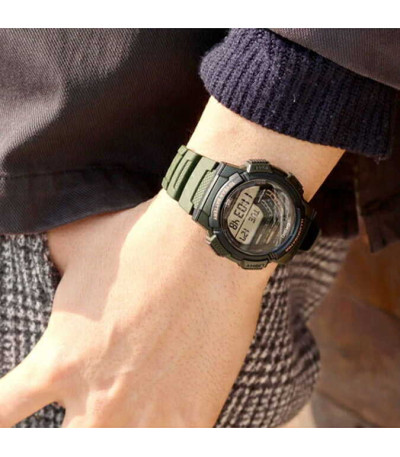 Reloj Digital Sport Classic Redondo Multiventana Verde CASIO - WS-1800-3AVEF