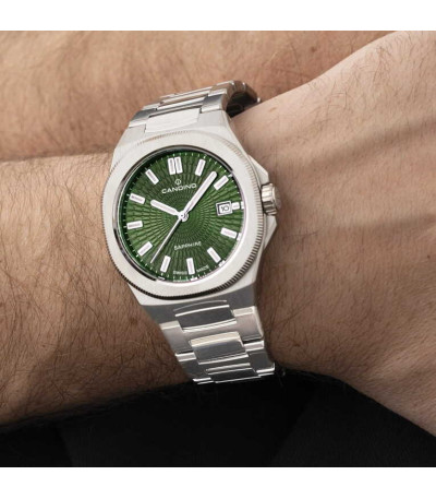 Reloj Hombre Acero Esfera Verde Couple Classic CANDINO SWISS MADE - C4799/3