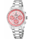 Reloj para mujer Crono Boyfriend Esfera Salmón FESTINA - F20753/4