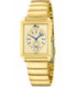 Reloj Hombre Rectangular Square Series Dorado Esfera Dorada LOTUS - 19077/2