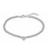 Pulsera Acero Bolas y Corazón de Piedra Blanca LOTUS STYLE - LS2559-2/1