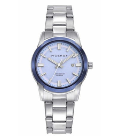 Reloj para Mujer Acero IP Azul Brazalete VICEROY x ABRAHAM MATEO - 401348-37