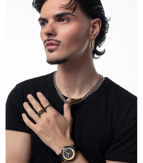 Reloj para Hombre Negro Brazalete Caucho VICEROY x ABRAHAM MATEO - 401501-57