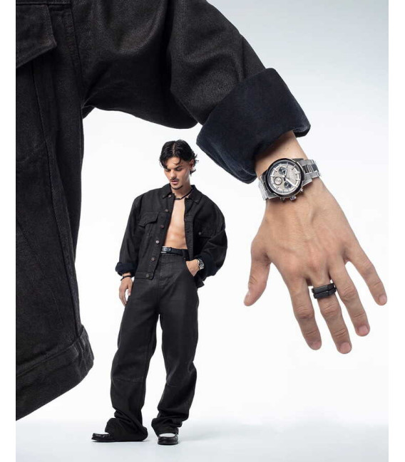 Reloj para Hombre Crono Acero Esfera Gris VICEROY x ABRAHAM MATEO - 401507-17