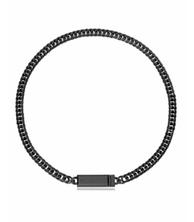 Collar Acero y placa IP Negro VICEROY FASHION X ABRAHAM MATEO - 15213C01010