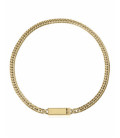 Collar Acero y placa todo IP Dorado VICEROY FASHION X ABRAHAM MATEO - 15213C01012