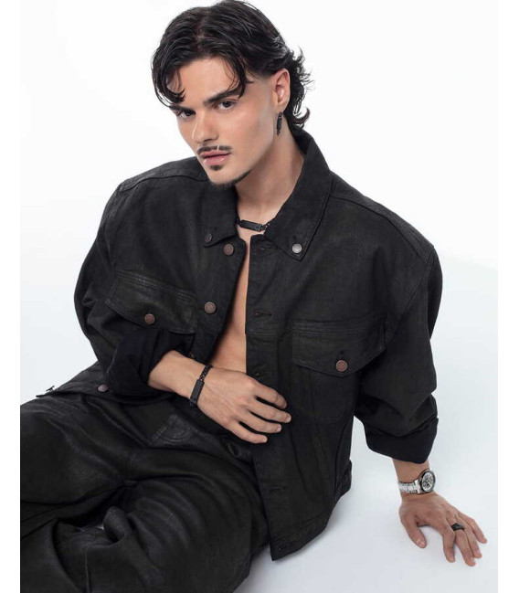 Collar Acero y placa IP Negro VICEROY FASHION X ABRAHAM MATEO - 15213C01010