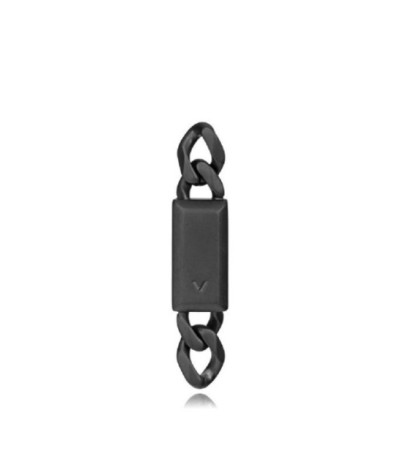 Pendiente único de acero Ip negro cadena con placa VICEROY x Abraham Mateo - 15213E01010